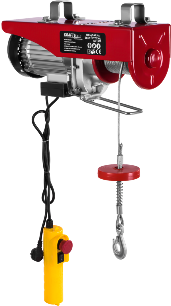 Elektrinė kėlimo gervė / telferis KRAFT&DELE KD1526 (800 kg)