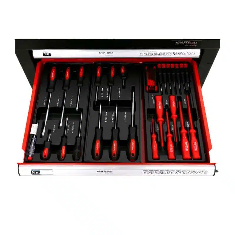 Įrankių vežimėlis su 263 įrankiais KRAFT&DELE KD361