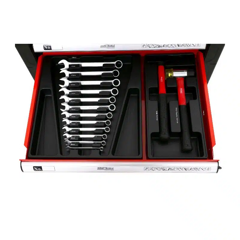 Įrankių vežimėlis su 263 įrankiais KRAFT&DELE KD361