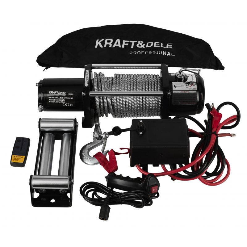 Elektrinė traukimo gervė KRAFT&DELE KD1563 (12 V, 3,6 t) 5 Elektrinė traukimo gervė KRAFT&DELE KD1563 (12 V, 3,6 t)