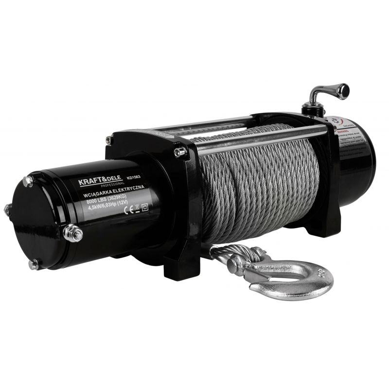 Elektrinė traukimo gervė KRAFT&DELE KD1563 (12 V, 3,6 t) 7 Elektrinė traukimo gervė KRAFT&DELE KD1563 (12 V, 3,6 t)