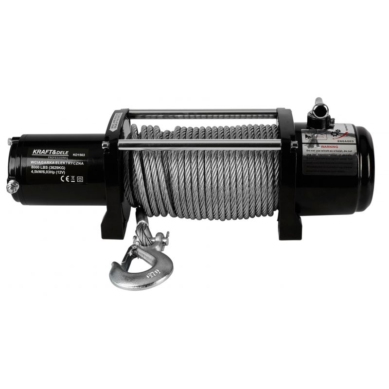 Elektrinė traukimo gervė KRAFT&DELE KD1563 (12 V, 3,6 t) 15 Elektrinė traukimo gervė KRAFT&DELE KD1563 (12 V, 3,6 t)