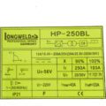 Suvirinimo aparatas LONGWELD HP-250BL (MMA / TIG, 10–250 A)