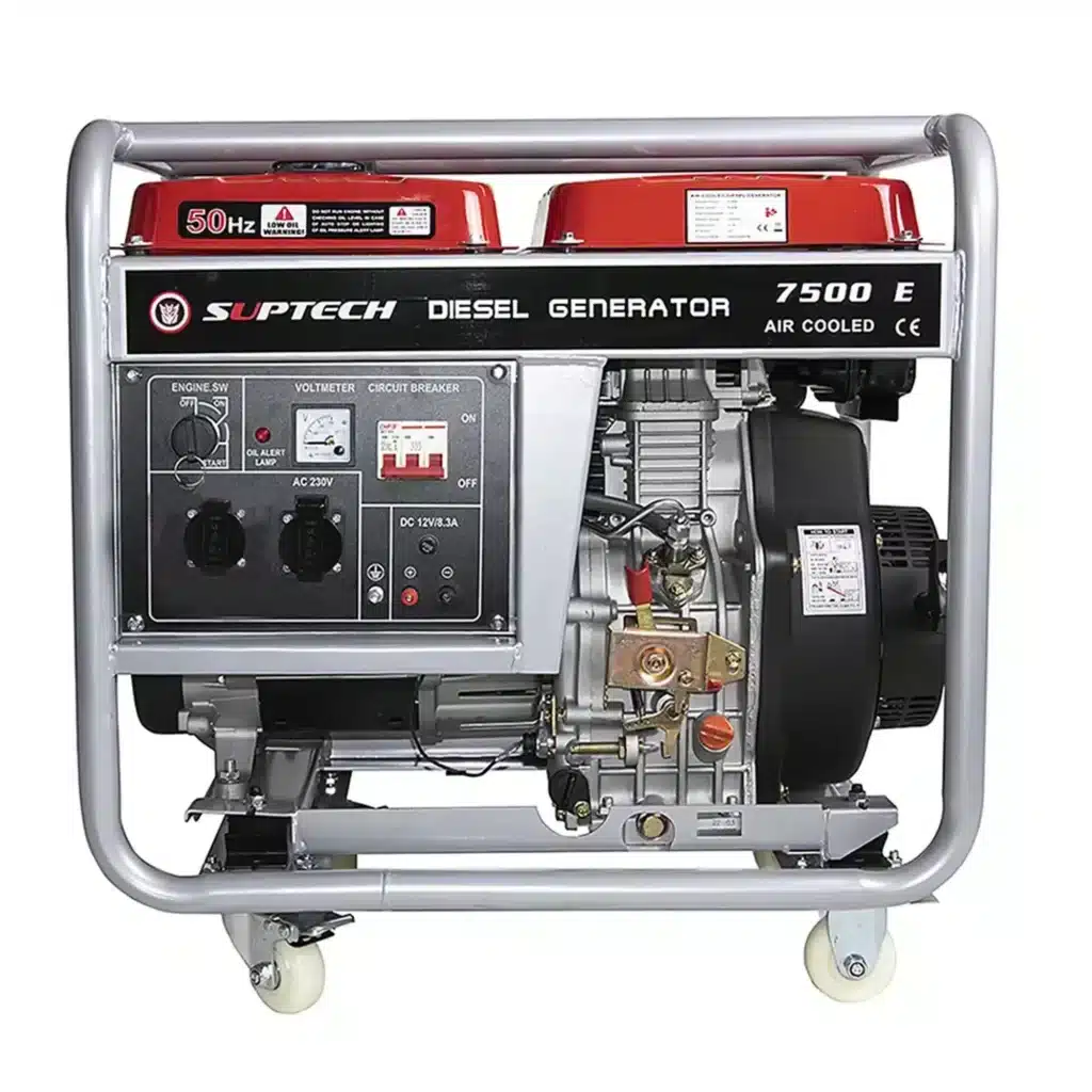 Dyzelinis generatorius SUPTECH 7500E (6 kW, varinės apvijos)