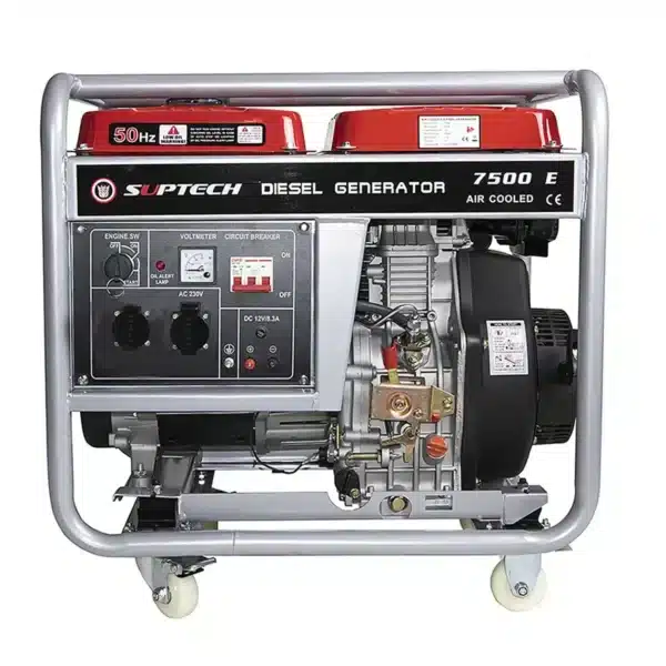 Dyzelinis generatorius SUPTECH 7500E (6 kW, varinės apvijos)