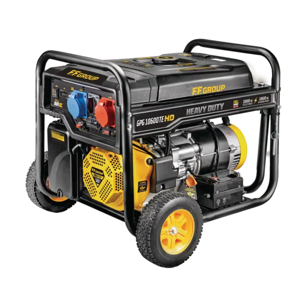 Benzininis generatorius FF GROUP GPG 10600TE HD (10,6 kW, trifazis)