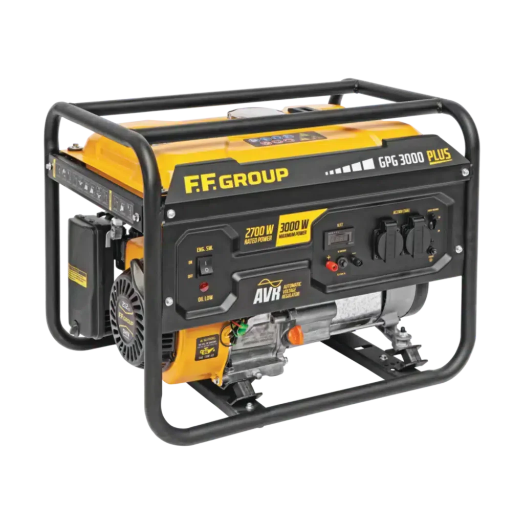 Benzininis generatorius FF GROUP GPG 3000 PLUS (3 kW, vienfazis)