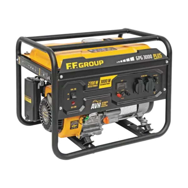 Benzininis generatorius FF GROUP GPG 3000 PLUS (3 kW, vienfazis)