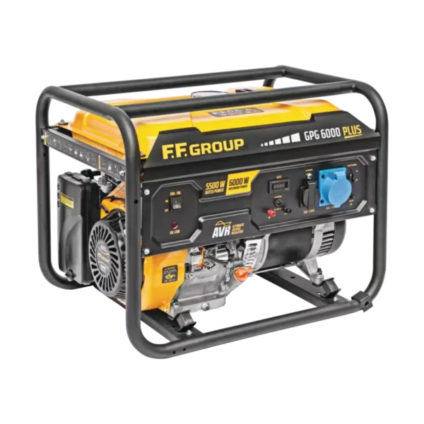 Benzininis generatorius FF GROUP GPG 6000 PLUS (6 kW, vienfazis)