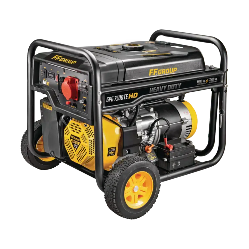 Benzininis generatorius FF GROUP GPG 7500TE HD (7,5 kW, trifazis)