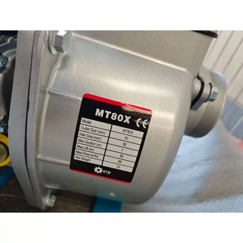 Benzininis vandens siurblys GTM MT80X (7,5 kW)