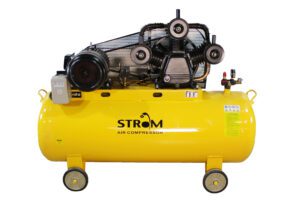 Trifazis oro kompresorius STROM V-0.9/8 (300 l, su diržine pavara)