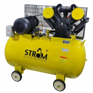 RS Technika | Sodui, statybai, autoservisui, ūkiui! 99 Trifazis oro kompresorius STROM V-1.05/12.5 (350 l, su diržine pavara)