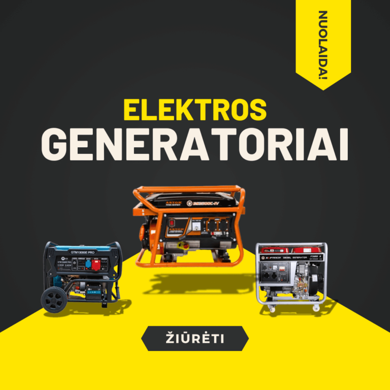 Nuolaidos elektros generatoriams | RS Technika