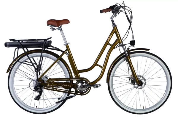 Elektrinis dviratis DOROZHNIK eCORAL (500 W, 36 V / 48 V / 12,5 Ah)