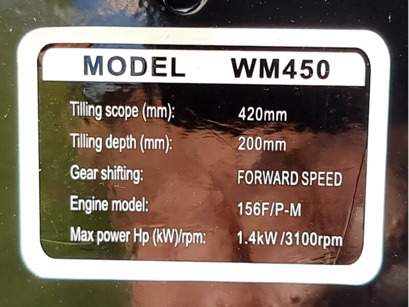 Benzininis motoblokas / kultivatorius WEIMA WM450 (1,9 kW, su freza)