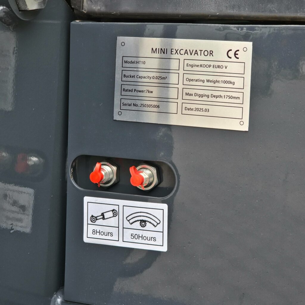 Mini ekskavatorius ENZO HT-10 (sustiprinta versija, 1000 kg)