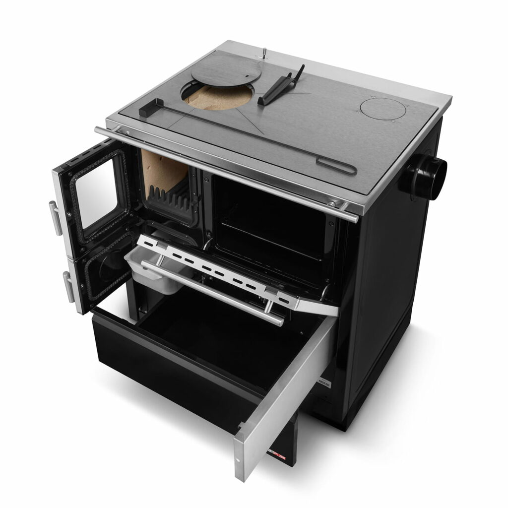 Krosnelė-viryklė ALFA PLAM ALFA INOX 75 (5,9 kW)