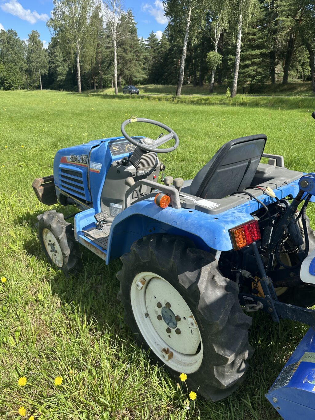 Naudotas traktorius ISEKI TF15F (11 kW, su freza ir vagojimo aparatu)