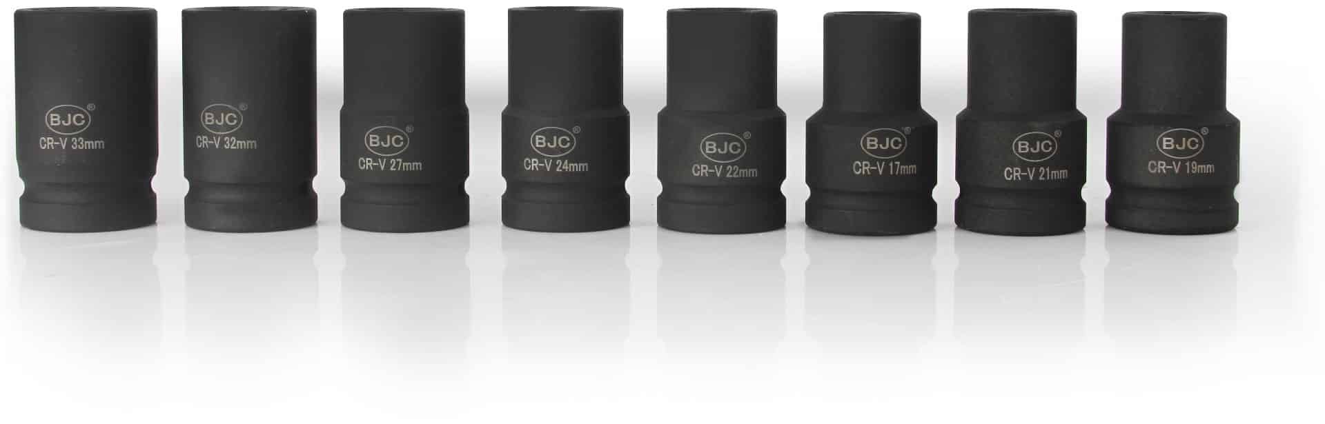 Smūginių galvučių rinkinys BJC M58262 (8 vnt., 17–33 mm)