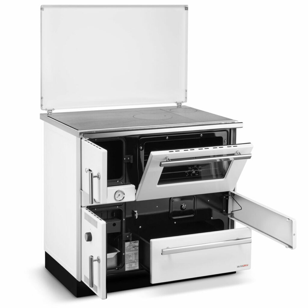 Krosnelė-viryklė su vandens kontūru ALFA PLAM ALFA TERM 20 (23 kW)