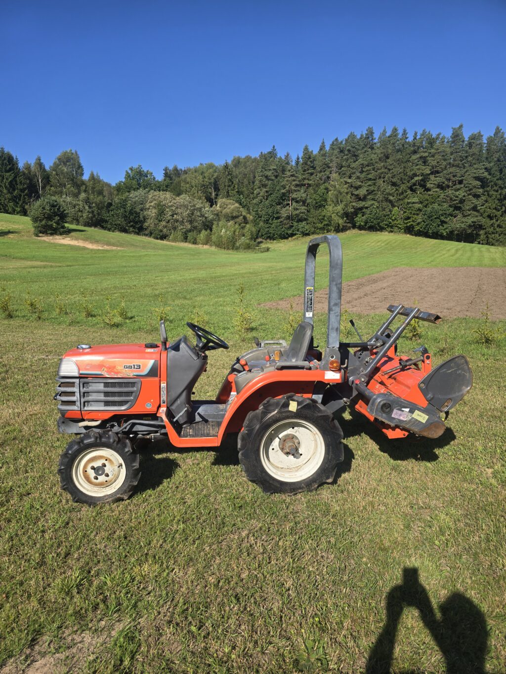 Naudotas traktorius KUBOTA GB13D (10 kW, su freza)
