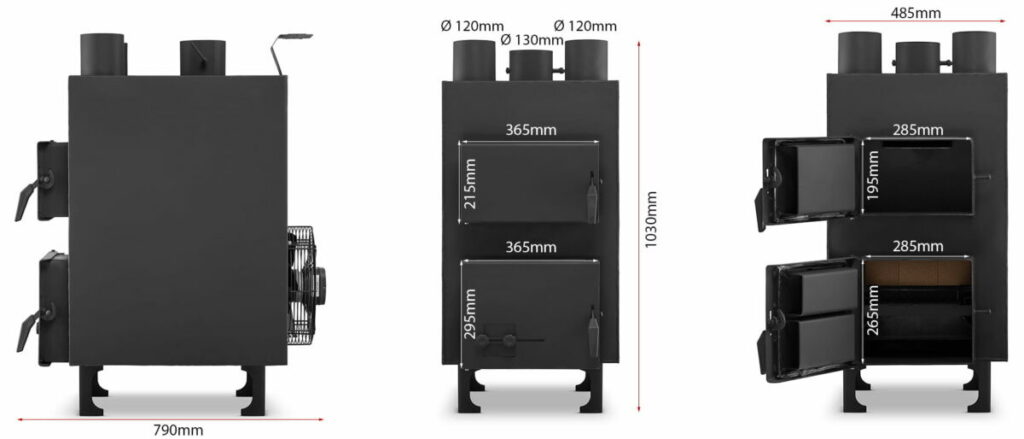 Krosnelė su ventiliatoriumi HIGHER PN2 (20 kW)