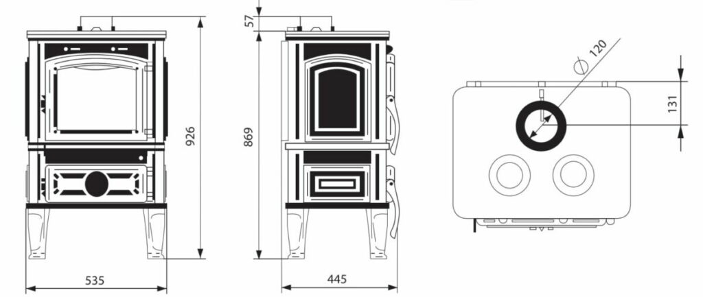 Ketaus krosnelė FERGUSS LUX / MAGMA (10,2 kW)