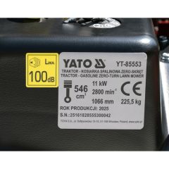 Nulinio apsisukimo traktoriukas YT-85553 (11 kW)