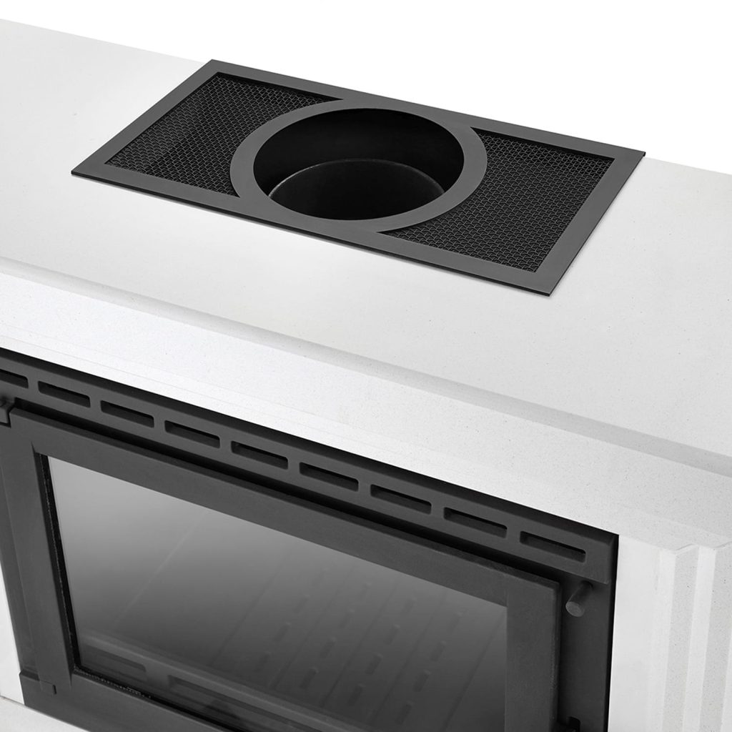 Marmuru dengtas koklinis židinys MIO BIANCO (13 kW)