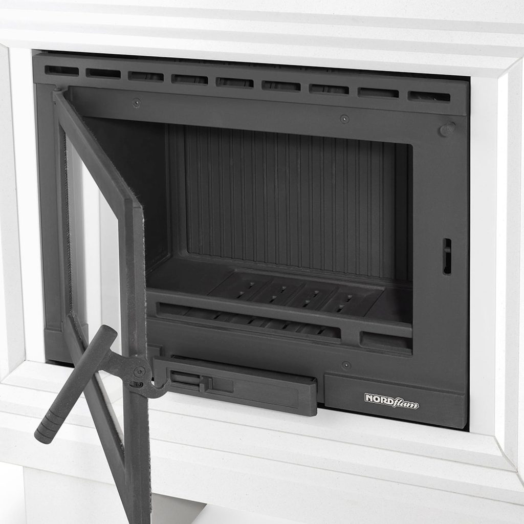 Marmuru dengtas koklinis židinys MIO BIANCO (13 kW)