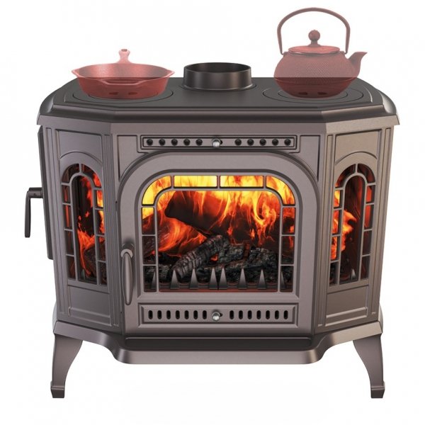 Ketaus krosnelė-viryklė KAWMET P7 LB / RB ECO (10,5 kW)