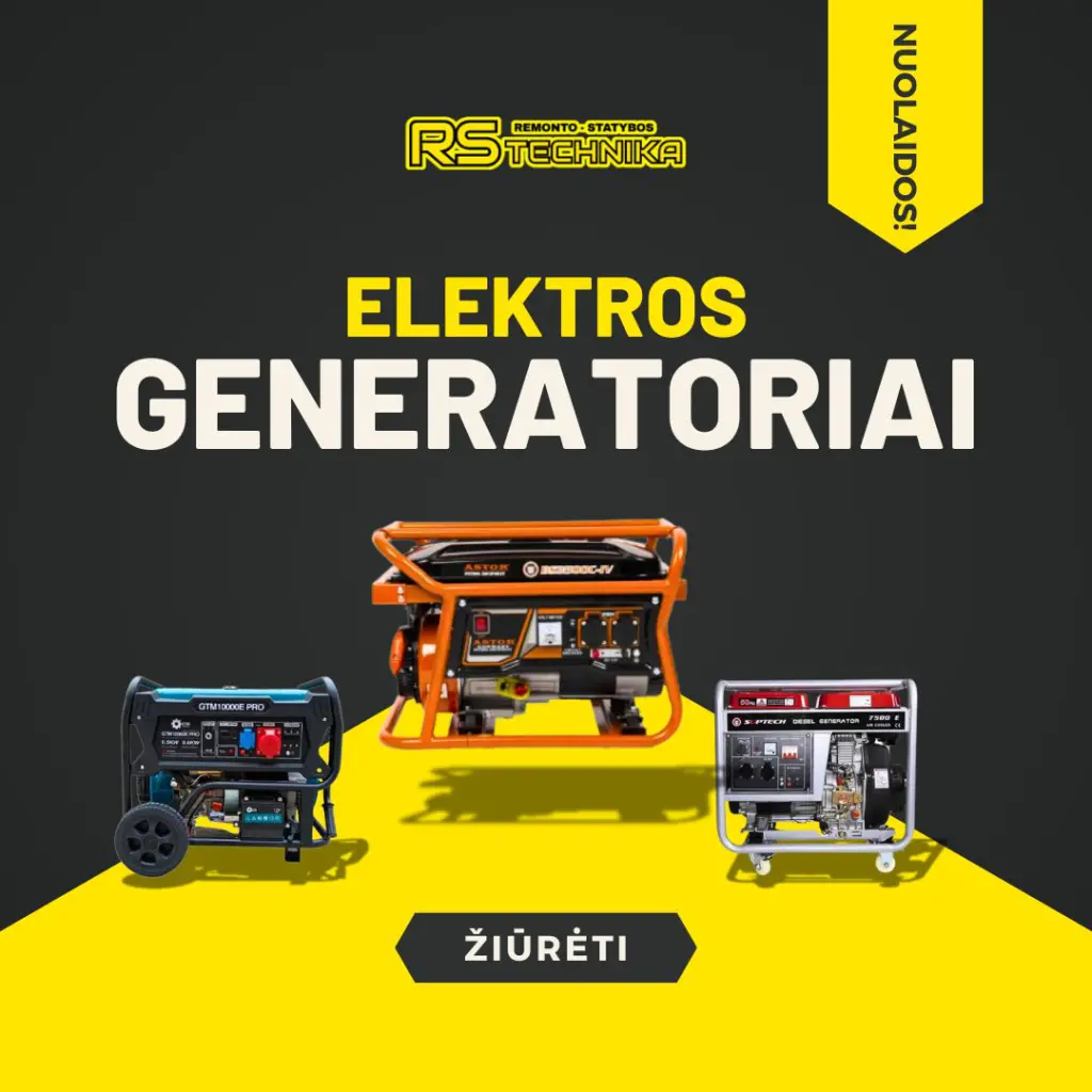Elektros generatoriai | RS Technika