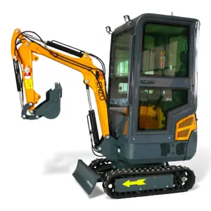 RS Technika | Sodui, statybai, autoservisui, ūkiui! 30 Mini ekskavatorius ENZO HT-15 PRO (1,5 t)