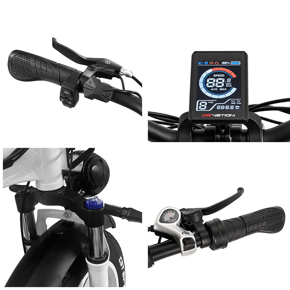 Sulankstomas elektrinis dviratis DRVETION CT20 PRO (750 W) 13 Sulankstomas elektrinis dviratis DRVETION CT20 PRO (750 W)